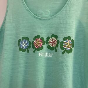 Phillies Mint Green Clover Graphic Tank